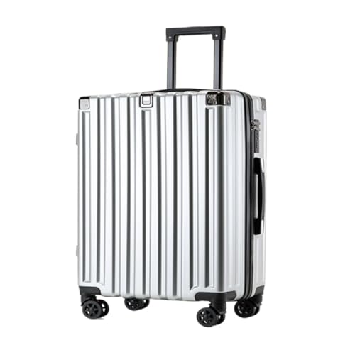 WOSHImeinvYE Koffer Gepäck-Trolley-Koffer, Multifunktionaler Koffer for Männer Und Frauen, Passwort-Koffer for Männer Und Frauen Rollkoffer(White) von WOSHImeinvYE