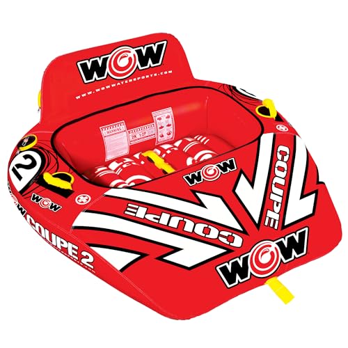 WOW Sports Wow World of Watersports 15-1030 Coupe-Cockpit, Anhängerkupplung, aufblasbar, 1 oder 2 Personen, rot, 2 Rider WOW Sports Wow World of Watersports 15-1030 Coupe-Cockpit, Anhängerkupplung, aufblasbar, 1 oder 2 Personen, rot, 2 Rider von WOW Sports