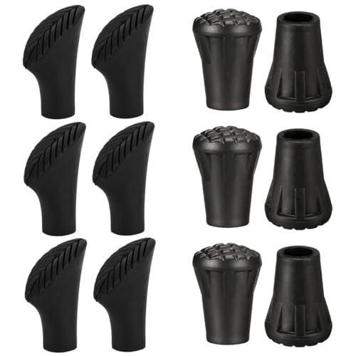 12 Stück / 6 Paar Walking Pads Asphalt Gummipuffer,Gummipuffer für alle gängigen Stöcke, Walking Stock mit einen Durchmesser von 11mm 12 Stück / 6 Paar Walking Pads Asphalt Gummipuffer,Gummipuffer für alle gängigen Stöcke, Walking Stock mit einen Durchmesser von 11mm von WOXJENA