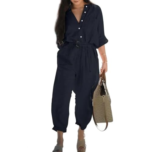 WOYUANSHA Jumpsuits Body Bodysuit Spiel Anzug Mode Mode Dame Lange Stram Pler Atmungsaktiv Arbeits Overall 5XL Schwarz von WOYUANSHA