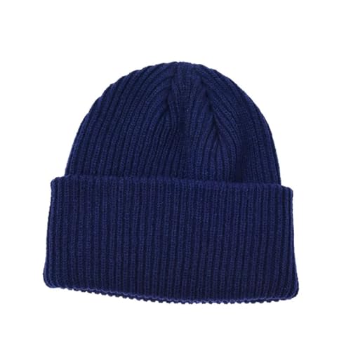 WOYUANSHA Mütze Beanie Hut Einfarbig Crimp Ing Warm Halten Unisex Hip Hop Beanie Mütze Elastizität Männer Mütze Frauen Strick Mütze Einheits Größe 06 von WOYUANSHA