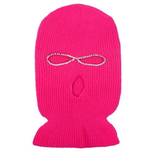 WOYUANSHA Mütze Beanie Hut Maske Hut Für Hip-Hop-Ski-Maske Warme Strick-Voll Kappen Einfarbige Outdoor-Sport-Mützen Einheits Größe 06 von WOYUANSHA