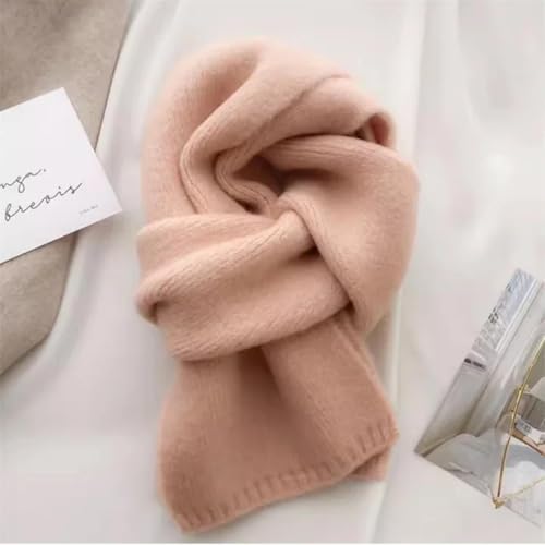 WOYUANSHA Schal Kaschmir-Halstuch Atmungsaktiv Mode Mischung Warmer Schal Für Frauen Rosa von WOYUANSHA