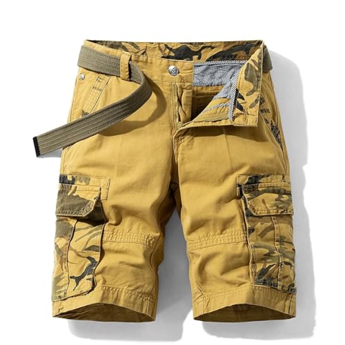 WOYUANSHA Shorts Kurze Hose Männer Camouflage Shorts Herren Baumwolle Strand Multi Pocket Shorts Mann Casual Jogger Shorts Männlich 32 Khaki WOYUANSHA Shorts Kurze Hose Männer Camouflage Shorts Herren Baumwolle Strand Multi Pocket Shorts Mann Casual Jogger Shorts Männlich 32 Khaki von WOYUANSHA