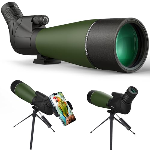 WOZEL 25-75X80 Spektiv für Zielschießen – HD-Spektiv mit Stativ-Tragetasche & Smartphone-Halterung – BAK4 wasserdichtes Spektiv für Vogelbeobachtung, Jagd, Wildtierbeobachtung WOZEL 25-75X80 Spektiv für Zielschießen – HD-Spektiv mit Stativ-Tragetasche & Smartphone-Halterung – BAK4 wasserdichtes Spektiv für Vogelbeobachtung, Jagd, Wildtierbeobachtung von WOZEL