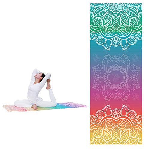 WPCASE Yoga Handtuch rutschfest Yoga Handtuch Yoga Towel Yogadecke Yogahandtuch Antirutsch Yoga Decke Sporthandtuch Fitnessstudio Yogahandtuch Handtuch Yoga Yoga Handtuch Bunt m017-1,- von WPCASE