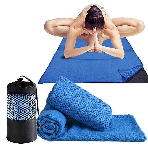 WPCASE Yogahandtuch Antirutsch Yoga Handtuch Yoga Towel Yoga Decke Sporthandtuch Fitnessstudio Yogadecke Yogahandtuch Yoga Handtuch rutschfest Yoga Handtuch Antirutsch Handtuch Yoga Blue,- von WPCASE