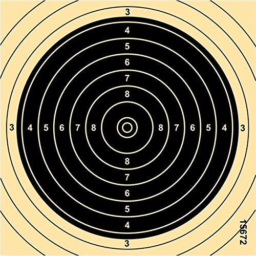 Waffenpflegewelt Zielscheiben Schießscheiben Kleinkaliber KK Spezialkarton Nummeriert 13,5 x 13,5 cm Made in Germany von WPW