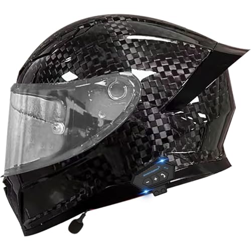 Klapphelm Mit Bluetooth, ECE-Zertifizierter Motorradhelm Modularhelm Mit Doppelvisier, Mit Mikrofon for Automatische Reaktion(12,XL=61~62CM) von WPXXXW