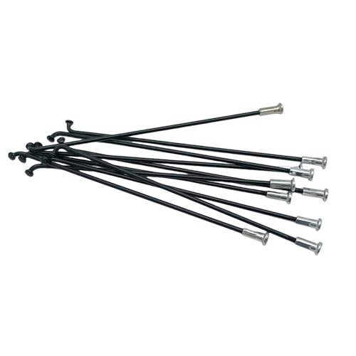 WQJZTX 36 Stück Fahrräder, 13 G, Durchmesser 2,3 mm, Länge 102–256 mm, Speichen #45 Stahl + Nippel, Fahrradspeichen (223 mm, 36 Stück) von WQJZTX