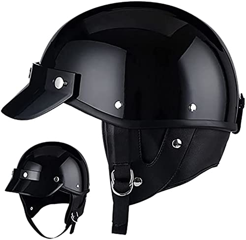 Vintage Jethelme Motorrad Helm ECE Zertifizierung Halbhelme Erwachsener Offener Helm Mit Abnehmbarer Rand Sommer Scooter Halbschale Jet-Helm Für Herren Damen 12,XXL:61-63CM Vintage Jethelme Motorrad Helm ECE Zertifizierung Halbhelme Erwachsener Offener Helm Mit Abnehmbarer Rand Sommer Scooter Halbschale Jet-Helm Für Herren Damen 12,XXL:61-63CM von WQWY