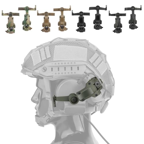 WQZXM Rotation Helm Schiene Adapter Teile Zubehör Für Comtac 3 Tactical Headset(Green) von WQZXM