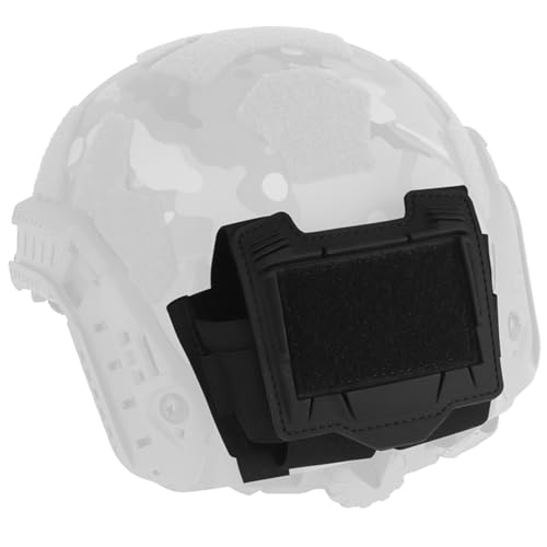 WQZXM Taktische Helmtasche, Abnehmbare Tasche Für Ausrüstungsbatterien, Elastisches Befestigungsseil, Praktische Gegengewichtstasche Für FAST-Helmzubehör(Black) von WQZXM