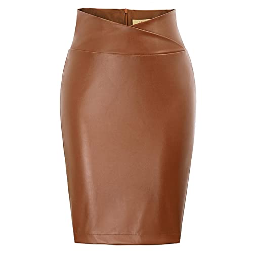 WQZYY&ASDCD Bleistiftrock Damen Röcke Figurbetonter Wickelrock Mit Geschlitzter Hüfte Und Weitem Rücken Elegante Bürodame Slim Fit Bleistiftrock S Braun WQZYY&ASDCD Bleistiftrock Damen Röcke Figurbetonter Wickelrock Mit Geschlitzter Hüfte Und Weitem Rücken Elegante Bürodame Slim Fit Bleistiftrock S Braun von WQZYY&ASDCD
