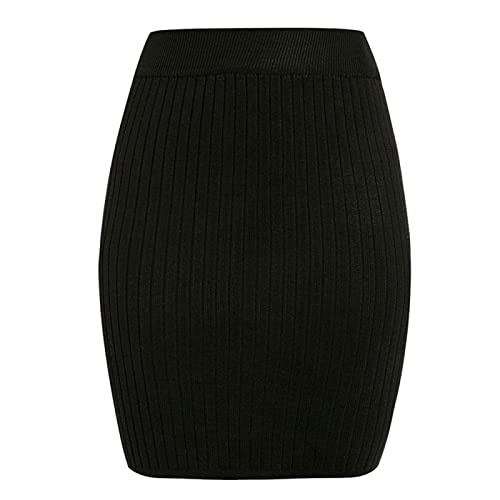 WQZYY&ASDCD Bleistiftrock Damen Röcke Winter Gummiband Warm Gestrickter Gerader Rock Mittellang Damen Bodycon Bleistiftrock L Schwarz WQZYY&ASDCD Bleistiftrock Damen Röcke Winter Gummiband Warm Gestrickter Gerader Rock Mittellang Damen Bodycon Bleistiftrock L Schwarz von WQZYY&ASDCD