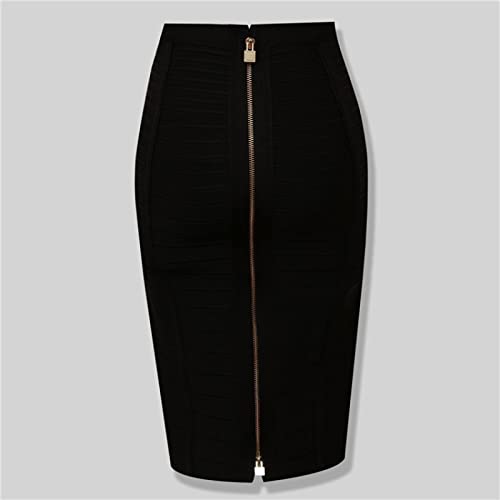 WQZYY&ASDCD Bleistiftrock Plus Size Sommermode Reißverschluss Bandage Rock Bodycon Bleistiftrock L Schwarz WQZYY&ASDCD Bleistiftrock Plus Size Sommermode Reißverschluss Bandage Rock Bodycon Bleistiftrock L Schwarz von WQZYY&ASDCD