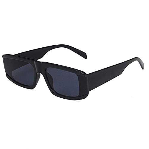 WQZYY&ASDCD Sonnenbrille Herren Damen Hip Pop Männer Leopard Runde Frauen Männlich Kunststoff Rahmenlinsen Uv400 Brille Weiblich-Schwarz von WQZYY&ASDCD