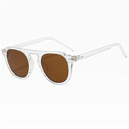 WQZYY&ASDCD Sonnenbrille Herren Damen Mode Frauen Shades Frauen Quadrat Brille Männer Sonnenbrille-Braun von WQZYY&ASDCD