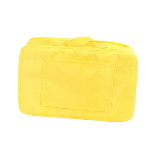 WRITWAA 1Stk Koffer Aufbewahrungstasche Innentasche Kofferverpackungswürfel Gepäckorganisator aufbewahrungssack Storage Pockets totebags Multifunktionstaschen Vlies Yellow von WRITWAA