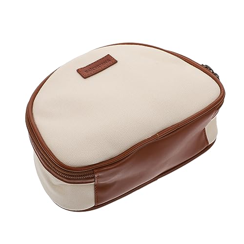 WRITWAA 1Stk Wäschesack Aufbewahrungstaschen mit Reißverschluss Multifunktionstasche Kosmetikkoffer Kosmetiktasche Storage Pockets Make-up-Taschen Reisetasche Kulturbeutel Segeltuch Weiß von WRITWAA