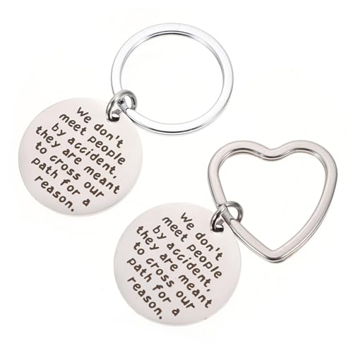 WRITWAA 2St Auf Wiedersehen Schlüsselanhänger Mitarbeiter verlässt Keychain Schlüsselanhänger für Herren kollegen abschiedsgeschenk schlüsselanhänger für kollegen schlüsselkette Silver von WRITWAA