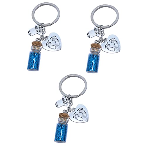 WRITWAA 3St Schlüsselanhänger mit Taschenanhänger Bag Charm bescherung Weihnachten Neugeborenes Herz Schlüsselanhänger Schlüsselbund Schlüsselringe Kreativer Schlüsselanhänger von WRITWAA