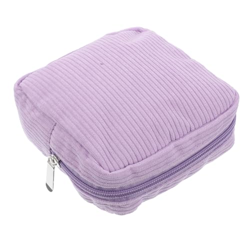 WRITWAA Cord-Aufbewahrungstasche Geldbeutel Für Münzen Menstruationsbeutel Für Frauen Aufbewahrungstasche Für Damenbinden Periodenbeutel Portemonnaie Wechseln Reißverschlusstasche Violet WRITWAA Cord-Aufbewahrungstasche Geldbeutel Für Münzen Menstruationsbeutel Für Frauen Aufbewahrungstasche Für Damenbinden Periodenbeutel Portemonnaie Wechseln Reißverschlusstasche Violet von WRITWAA