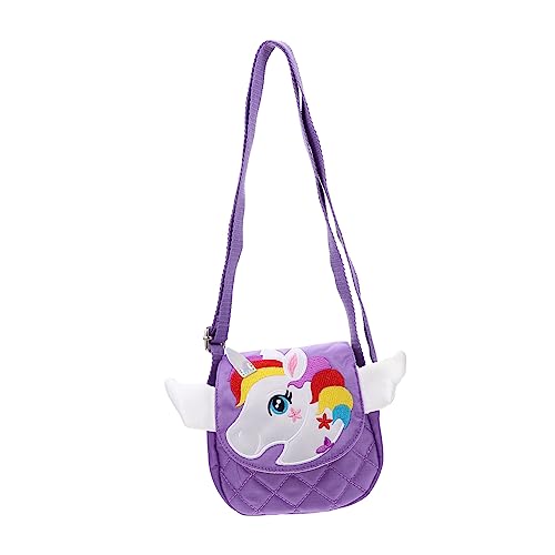 WRITWAA Einfarbige Einhorn Umhängetasche Für Crossbody Tasche Cartoon Schultertasche Für Kleinkinder Perfekt Für Kleine ädchen Als Geldbörse Oder Spielzeugtasche von WRITWAA