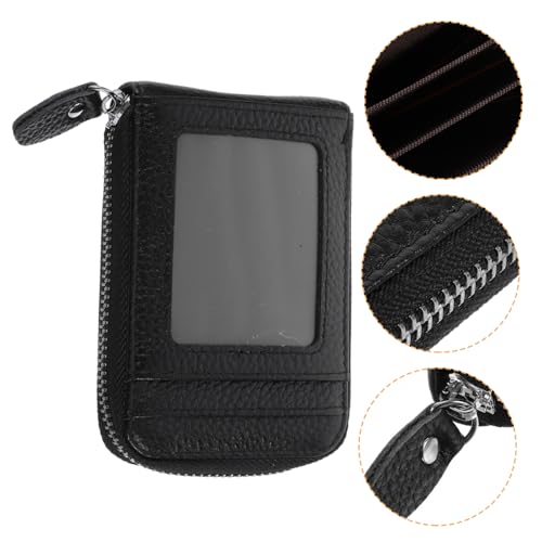 WRITWAA Kreditinhaber Geschenkkartenetui Tasche Kaninchenarmband für Frauen Kreditfall Mini-Kartenetui kreditkartenhalter Credit Card Holder damenportemonnaie Beutel Veranstalter Black von WRITWAA