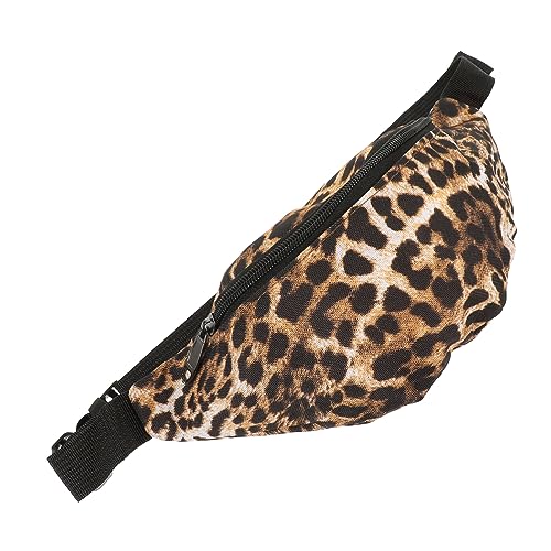 WRITWAA Gürteltasche für Damen mit Leopardenmuster Stilvolle Hüfttasche für Frauen Kompakte und Sichere Aufbewahrung für Outdoor-Sport Einkaufen von WRITWAA