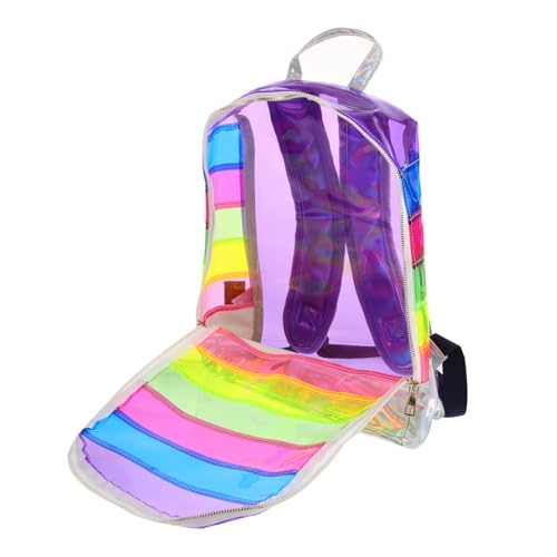 WRITWAA Studenten Rucksack Verstellbarer Schultergurt brillenband verstellbar Snack Tasche schlüsseltasche reisetasch schlüsselkasten handybeutel Snack Bag Schultasche bunter Rucksack rot von WRITWAA