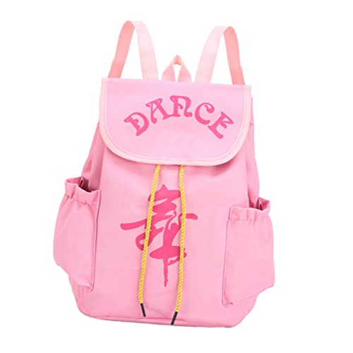 WRITWAA Tanztasche Tanzrucksack für Kinder Gymnastik-Tanzrucksack Seesack-Rucksack büchertasche School Bag Balletttasche für Mädchen Mädchen-Ballett-Tanzrucksack Oxford-Stoff Rosa von WRITWAA