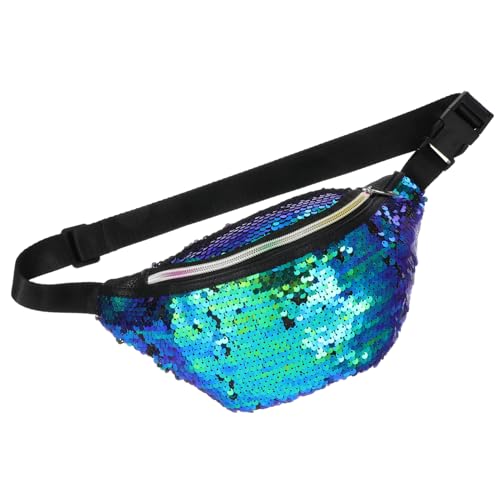 WRITWAA Meerjungfrau Pailletten HüFttasche Damen - Modische Schultertasche FüR Sport Und Outdoor, Schwarz WRITWAA Meerjungfrau Pailletten HüFttasche Damen - Modische Schultertasche FüR Sport Und Outdoor, Schwarz von WRITWAA