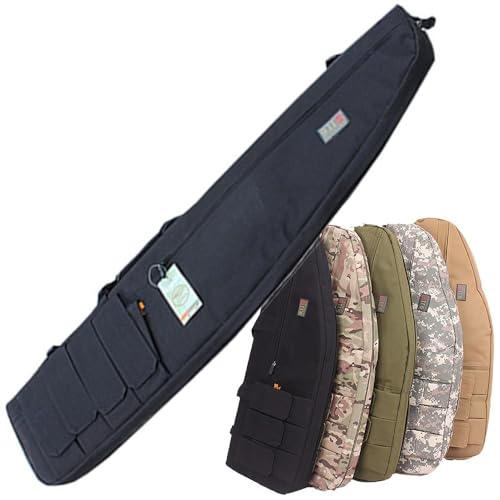 WSFZEG 70/85/100/120CM Taktische Gewehrtasche, Waffentasche Langwaffentasche Futteral Mit Aussentaschen Justierbarem Schultergurt Soft Air Rifle Gun Carry Case Für Langwaffen Gewehr Jagd von WSFZEG