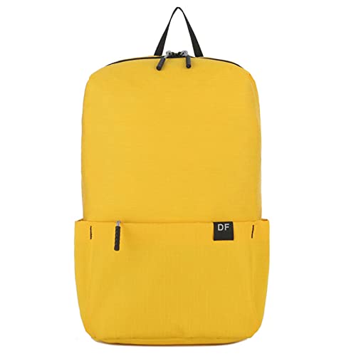 Ultraleichter Rucksack für Herren und Damen, 10 l, wasserabweisend, Tagesrucksack für Schule, Wandern, Camping, Reisen, gelb, S, Lässiger Tagesrucksack Ultraleichter Rucksack für Herren und Damen, 10 l, wasserabweisend, Tagesrucksack für Schule, Wandern, Camping, Reisen, gelb, S, Lässiger Tagesrucksack von WSLCN