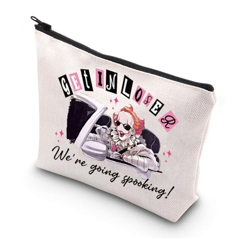 WSNANG Clowns Horrorfilm-inspiriertes Geschenk, Clown-Make-up-Tasche, Pennywise-Kosmetiktasche, Horrorfilm-Liebhaber, Geschenk, Spooking-Tasche, Einheitsgröße, Modern von WSNANG