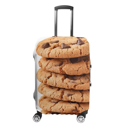 WSOIHFEC Reisegepäckabdeckung, elastisch, für Kekse, Gepäck, kratzfest, waschbar, staubdicht, passend für 45,7 - 81,3 cm große Gepäckstücke, biscuit, M von WSOIHFEC