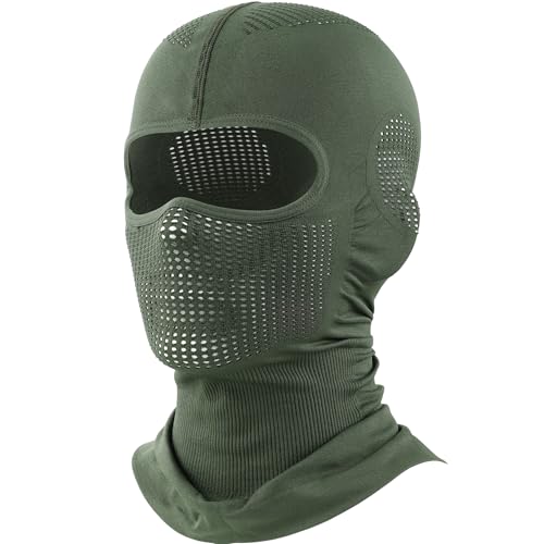 WTACTFUL Sturmhaube Motorrad Sommer Atmungsaktiv Sturmmaske Grün Balaclava Ski Maske für Motorrad Fahren Snowboarden Herren/Damen WTACTFUL Sturmhaube Motorrad Sommer Atmungsaktiv Sturmmaske Grün Balaclava Ski Maske für Motorrad Fahren Snowboarden Herren/Damen von WTACTFUL