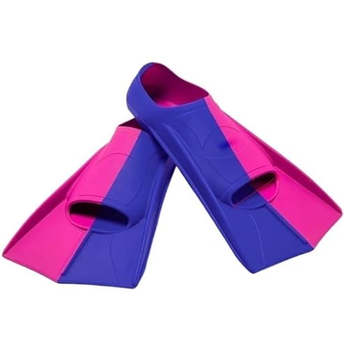 Schwimmflossen Schwimmtrainingsflossen, Schwimmflossen for Schnorcheln, Schwimmen, Tauchen, Schwimmflossen mit Netztasche, geeignet for Kinder, Jugendliche, Mädchen, Jungen, Frauen(Dark Blue Rose,XXS von WTAXBH