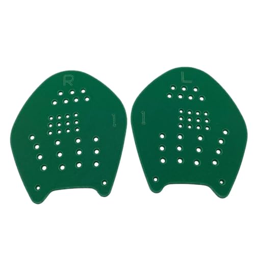 Schwimmflossen Swimmers Essential Handflossen-Paddelhandfläche for schnellere Schwimmzüge, Schwimmtraining, Schwimmhilfe-Handfläche(Green M 18 21CM) von WTAXBH