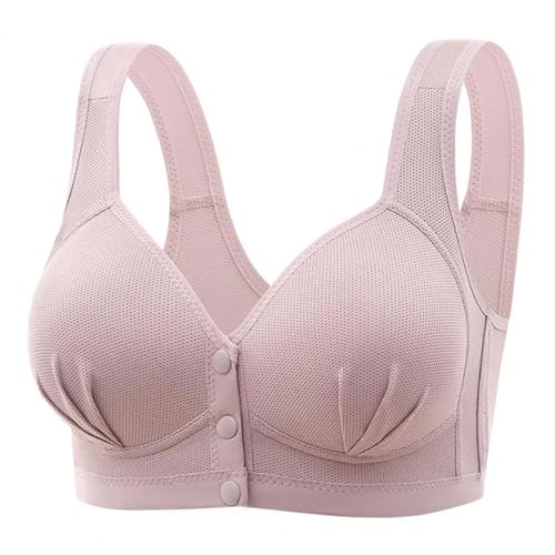 WUFANGBU Damen-BH Bra BH Komfortable Push-Up BHS Für Damen Front Verschluss Weste Größe Rücken Unterwäsche 38B Light Purple von WUFANGBU