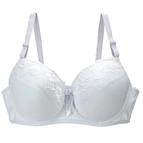 WUFANGBU Damen-BH Bra BHS Sexy Spitzen Massage Damen Push Up Büstenhalter Damen Unterwäsche Damen Unterwäsche 100B Weiß von WUFANGBU