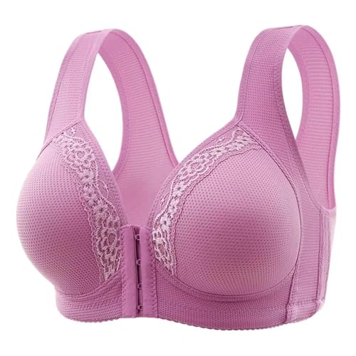 WUFANGBU Damen-BH Bra Push-Up-Push-Up-Push-Up-BH Für Damen BH Elastische Träger 40C Lila von WUFANGBU