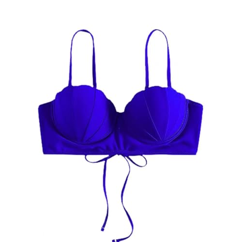 WUFANGBU Damen-BH Bra Sexy Bikini Top Frauen Push Up Badeanzug BH Bademode Shorts Damen Unterhose Badeanzug Badeanzug Strand Kleidung M Royal Blue von WUFANGBU