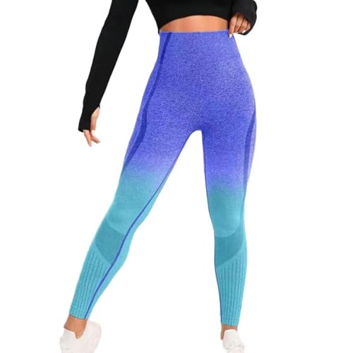 WUFANGBU Hose Hose Mit Hoher Taille Sexy Nahtlose Yoga-Leggings Bauch Kontrolle Push-Up-Yoga-Skinny-Hosen Damen M Lila von WUFANGBU