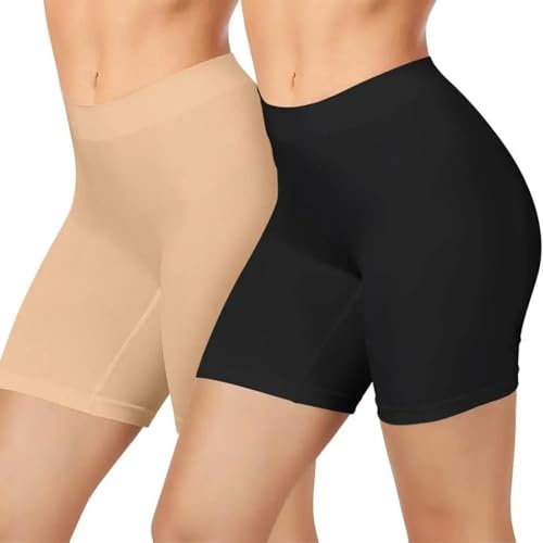 WUFANGBU Leggings Damen Hose 2 Stück Frauen Sport Kurze Yoga Legging Shorts Hohe Taille Fitness Enge Shorts Schnell Trocknung Radfahren Trainings Hose S Black Yellow von WUFANGBU