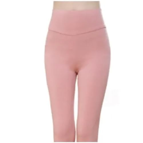 WUFANGBU Leggings Damen Hose Leggings Frauen Stretch Hohe Taille Push Up Sexy Bleistift Hose XXL Rosa von WUFANGBU