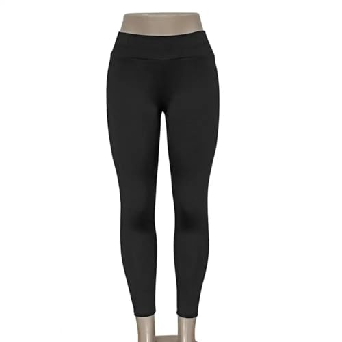 WUFANGBU Leggings Damen Hose Yoga-Hosen Für Frauen Mit Hoher Taille Fitness Legging Training Trainings Hose Nahtlose Sport-Leggings Fitness-Kleidung S Schwarz von WUFANGBU