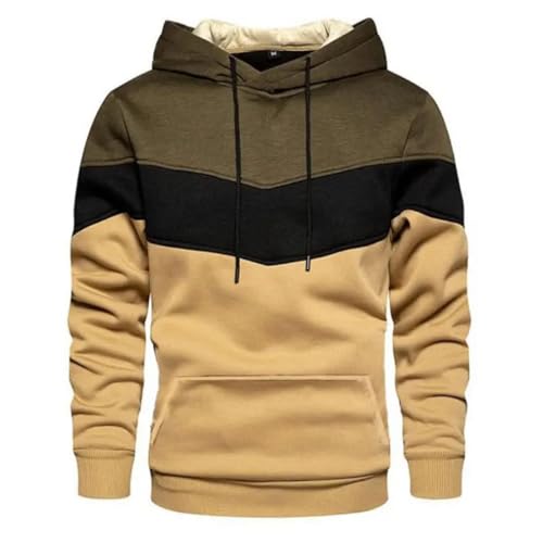 WUFANGBU Pullover Sweatshirts Sweatshirt Kapuzen Pullover Für Männer Sweatshirts Loose Hoodie Sweatshirt Kapuzen Pullover L Grün von WUFANGBU