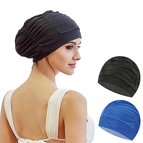 2 Stück Badekappe Damen Turban Badekappe Ohrenschutz Badehaube rutschfest Swimming Cap Retro bademütze damen Bademütze Elastisch Schwimmmütze 2 Stück Badekappe Damen Turban Badekappe Ohrenschutz Badehaube rutschfest Swimming Cap Retro bademütze damen Bademütze Elastisch Schwimmmütze von WURTON